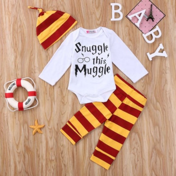 Other - Girl girls boy boys baby toddler Harry Potter outfit onesie pants hat cute new